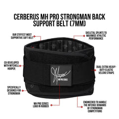 Mitchell Hooper Pro Strongman Back Support Belt (7mm)