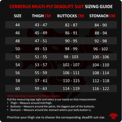 CERBERUS Multi-Ply Deadlift Suit (Smaller Sizing)