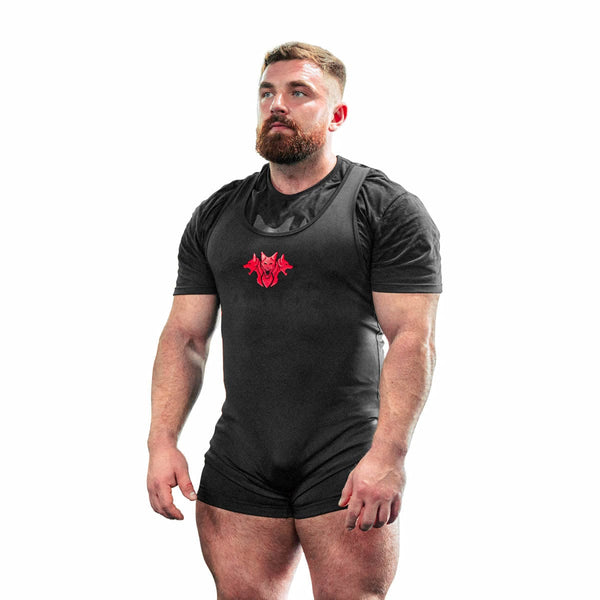Berkner Gladiator Men's Weightlifting Singlet - Lycra Compression Suit For Powerlifting